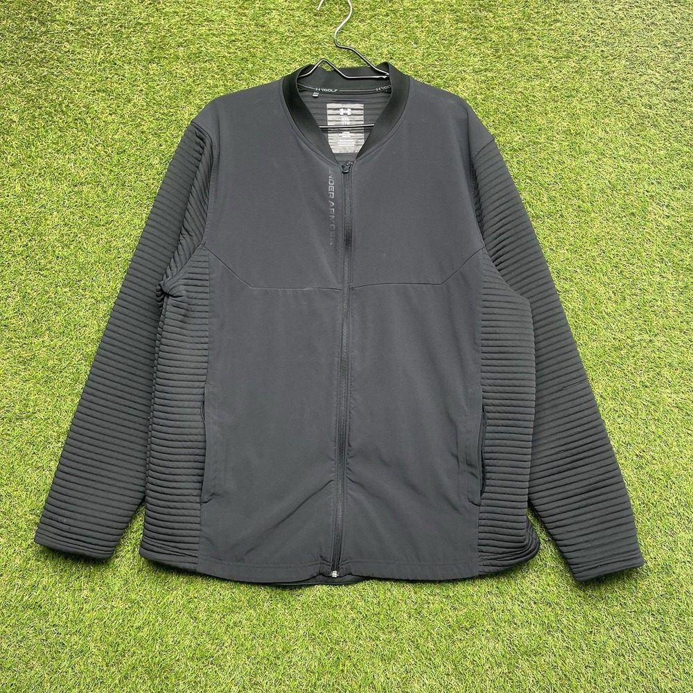 Under Armour UA Storm Daytona Evolution Jacket Mens 2XL Black Water Repellent